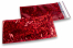 Koperty foliowe metalizowane holograficzny czerwony - 114 x 229 mm | Krainakopert.pl