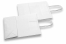 Papierowe torby ze skręcanym uchwytem - biały, 180 x 80 x 220 mm, 90 g | Krainakopert.pl
