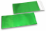 Koperty foliowe metalizowane matowe zielone - 110 x 220 mm | Krainakopert.pl