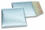 Koperty bąbelkowe ECO metalizowane - chłodny niebieski 165 x 165 mm | Krainakopert.pl