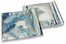 Koperty foliowe metalizowane holograficzny srebrny - 165 x 165 mm | Krainakopert.pl