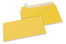 Koperty papierowe kolorowe - żółte słonecznikowe, 110 x 220 mm | Krainakopert.pl