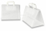 Papierowe torby z płaskim uchwytem - biały 317 x 218 x 245 mm | Krainakopert.pl