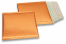 Koperty bąbelkowe ECO metalizowane - pomarańczowy 165 x 165 mm | Krainakopert.pl