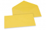 Kolorowe koperty na życzenia - żółty słonecznikowy, 110 x 220 mm | Krainakopert.pl