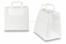 Papierowe torby z płaskim uchwytem - biały 260 x 175 x 245 mm | Krainakopert.pl