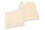 Koperty papierowe kolorowe - białe w odcieniu kości słoniowej, 160 x 160 mm  | Krainakopert.pl
