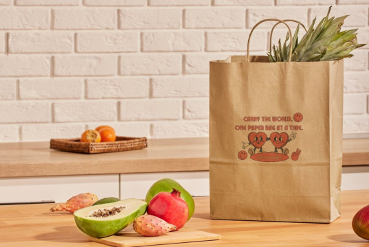  Papierowe torby ze skręcanym uchwytem | Krainakopert.pl