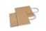 Papierowe torby ze skręcanym uchwytem - brązowy, 190 x 80 x 210 mm, 80 g | Krainakopert.pl