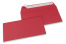 Koperty papierowe kolorowe - czerwone, 110 x 220 mm | Krainakopert.pl