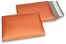 Koperty bąbelkowe ECO metaliczne matowe - pomarańczowy 180 x 250 mm | Krainakopert.pl