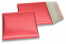 Koperty bąbelkowe ECO metalizowane - czerwony 165 x 165 mm | Krainakopert.pl