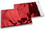 Koperty foliowe metalizowane holograficzny czerwony - 162 x 229 mm | Krainakopert.pl