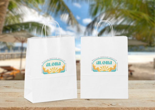  Papierowe torby ze skręcanym uchwytem | Krainakopert.pl