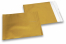 Koperty foliowe metalizowane matowe złote - 165 x 165 mm | Krainakopert.pl