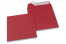 Koperty papierowe kolorowe - ciemnoczerwone, 160 x 160 mm  | Krainakopert.pl