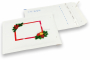 Bożonarodzeniowe koperty bąbelkowe białe – ornament bożonarodzeniowy