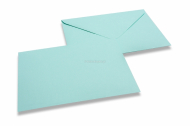 Kolorowe koperty na zawiadomienia o urodzinach dziecka, niebieski pastelowy, 110x110-150x150 | Krainakopert.pl