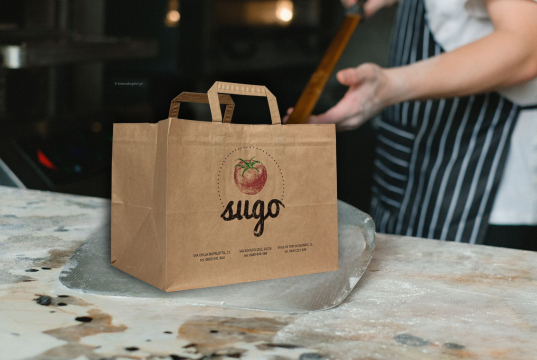 Papierowe torby z płaskim uchwytem | Krainakopert.pl