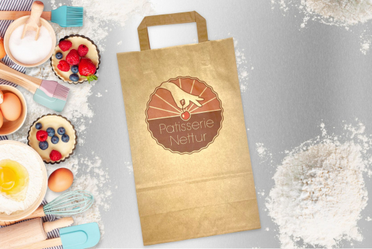 Papierowe torby z płaskim uchwytem | Krainakopert.pl