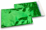 Koperty foliowe metalizowane holograficzny zielony -162 x 229 mm | Krainakopert.pl