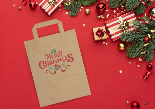 Papierowe torby z płaskim uchwytem | Krainakopert.pl