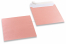 Koperty perłowe różowe pastelowe - 170 x 170 mm | Krainakopert.pl