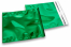 Koperty foliowe metalizowane zielony - 165 x 165 mm | Krainakopert.pl