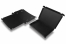 Czarne składane kartony wysyłkowe - z czarnym wnętrzem, 310 x 220 x 26 mm | Krainakopert.pl