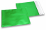Koperty foliowe metalizowane matowe zielone - 165 x 165 mm | Krainakopert.pl