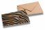 Koperty ozdobne kraft - zebra | Krainakopert.pl