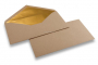Koperty z papieru kraft z wyściółką 110 x 220 (EA 5/6) - złoty