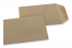 Torebki papierowe kolorowe - brązowy papier Kraft, 85 x 125 mm | Krainakopert.pl