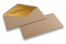 Koperty z papieru kraft z wyściółką 110 x 220 (EA 5/6) – złoty | Krainakopert.pl