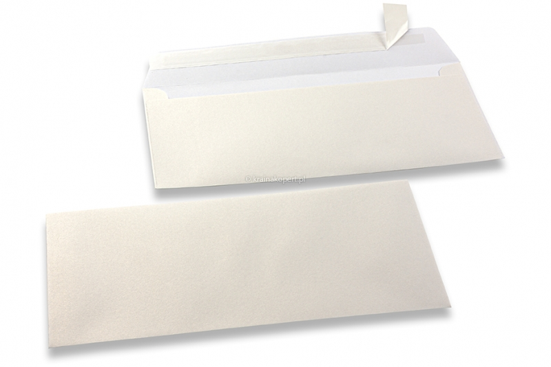 Koperty perłowe białe - 110 x 220 mm