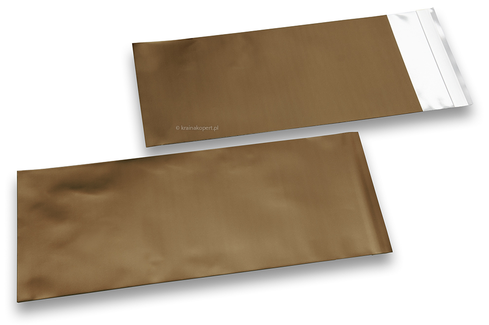 Koperty foliowe metalizowane matowe miedziane - 110 x 220 mm