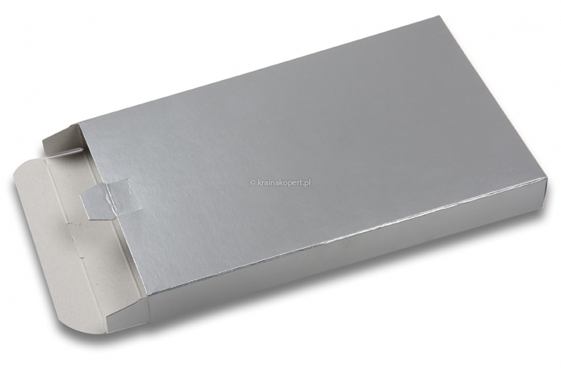 Kartony pocztowe kolorowe, błyszczące - srebrny