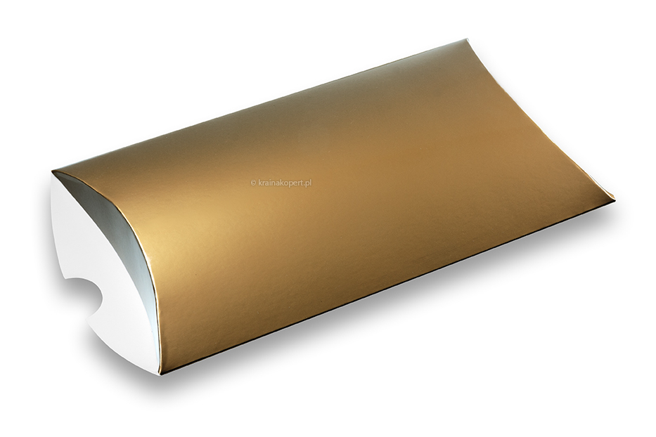 Pudełka kolorowe typu poduszka - niebieskie