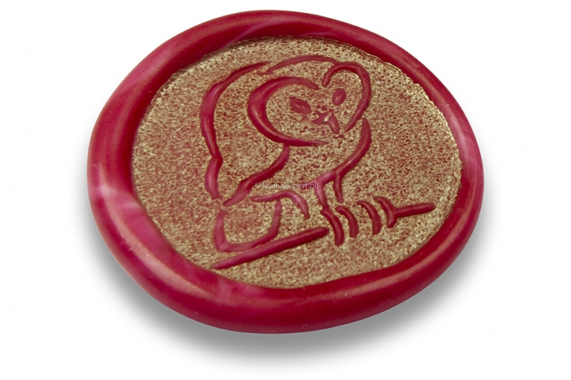 Pieczęcie woskowe - Sowa