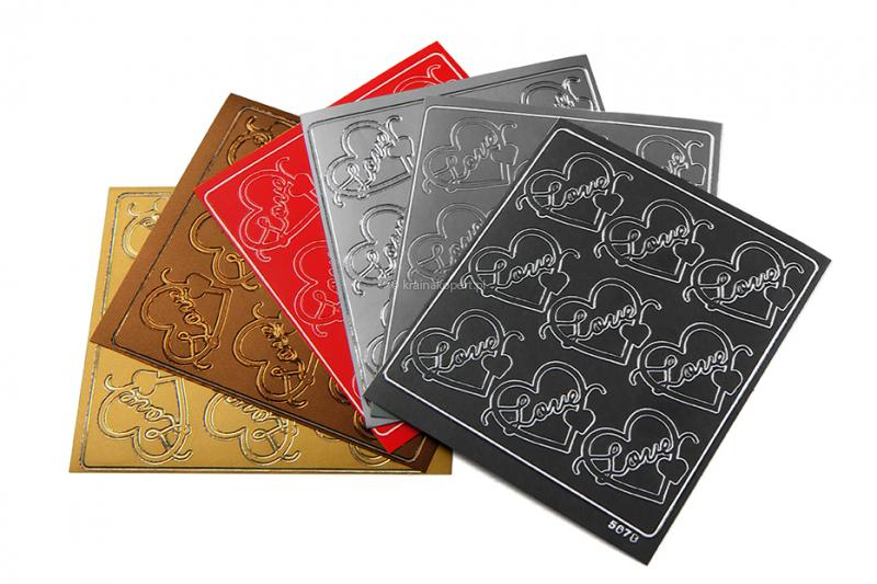 Naklejki Love konturowe