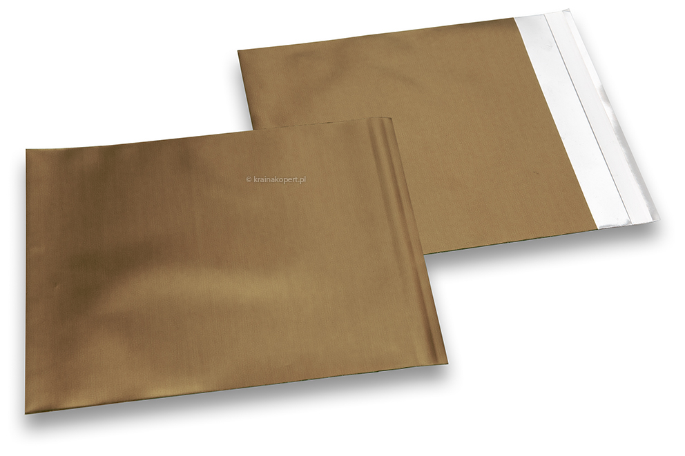 Koperty foliowe metalizowane matowe miedziane - 165 x 165 mm