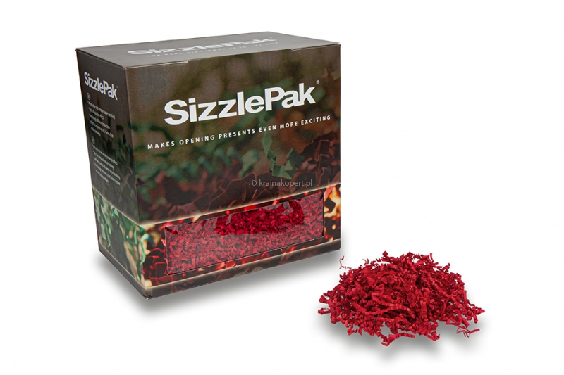 Papierowe sprężynki SizzlePak - Ciemno czerwonym (1.25 kg), papier 80 g