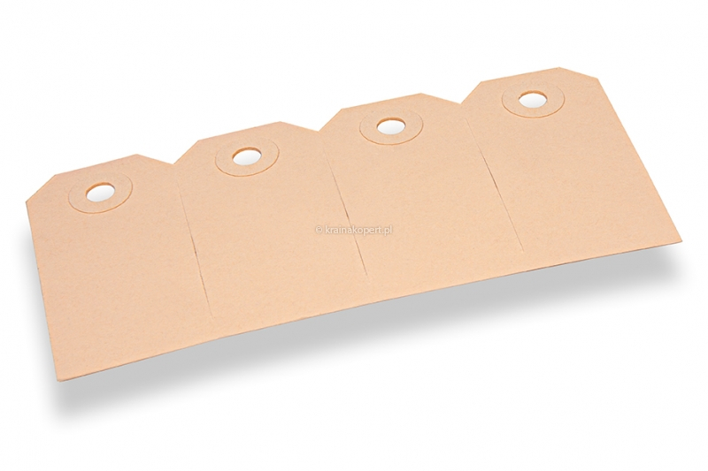 Etykiety tekturowe - Brązowy 35 x 70 mm