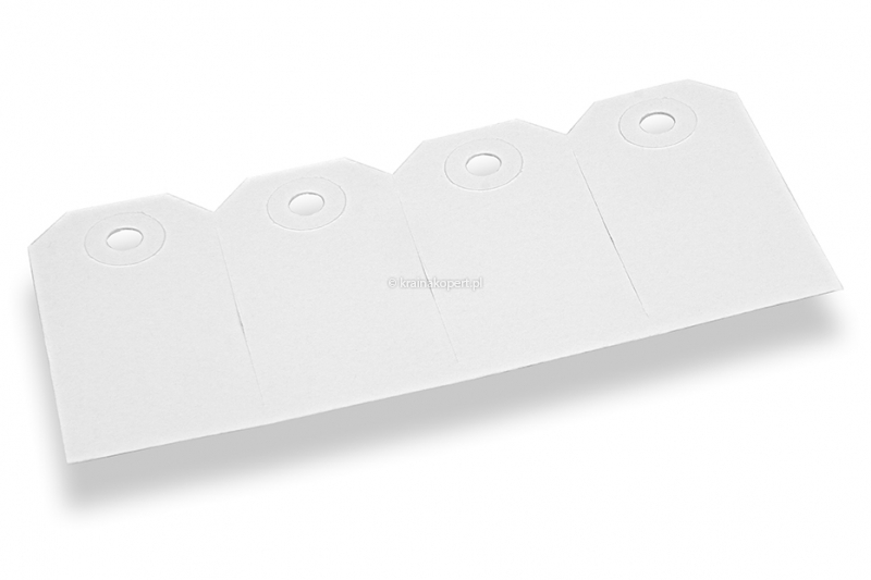 Etykiety tekturowe - Biały 35 x 70 mm