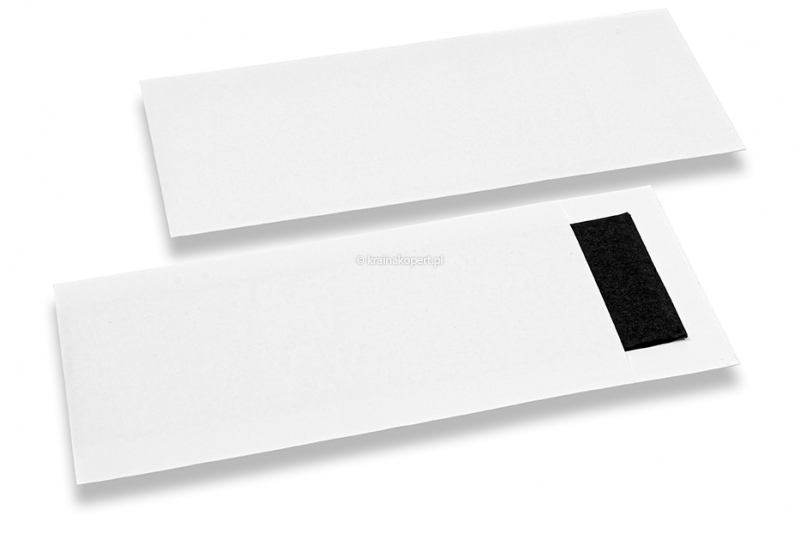 Torebki na sztućce biały bez nacięciem + czarny papierowe serwetki