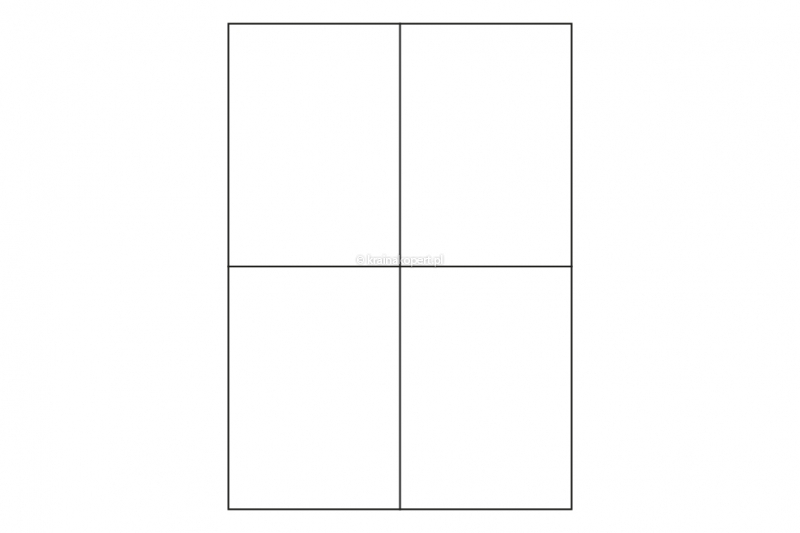 Etykiety do drukarek laserowych - 4 pozycje na stronie