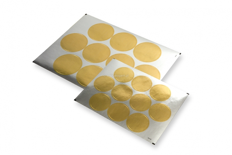 Błyszczące naklejki - złoty