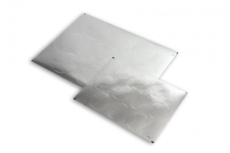 Błyszczące naklejki - srebrny