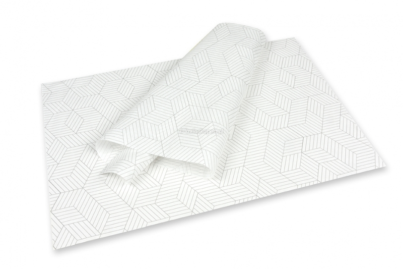 Papier prezentowy - kostki czarne