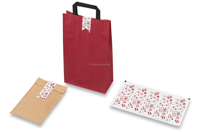 Bożonarodzeniowe plomby do opakowań - świąteczne dekoracje 